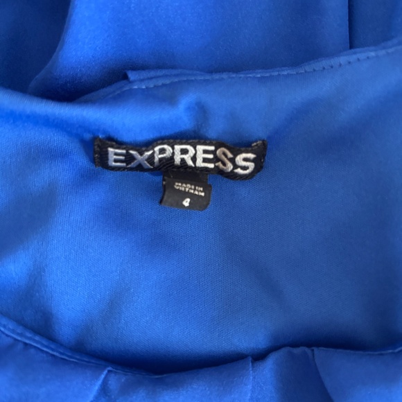 Express Fit & Flare Mini Dress - Blue Size 4 - Picture 8 of 9